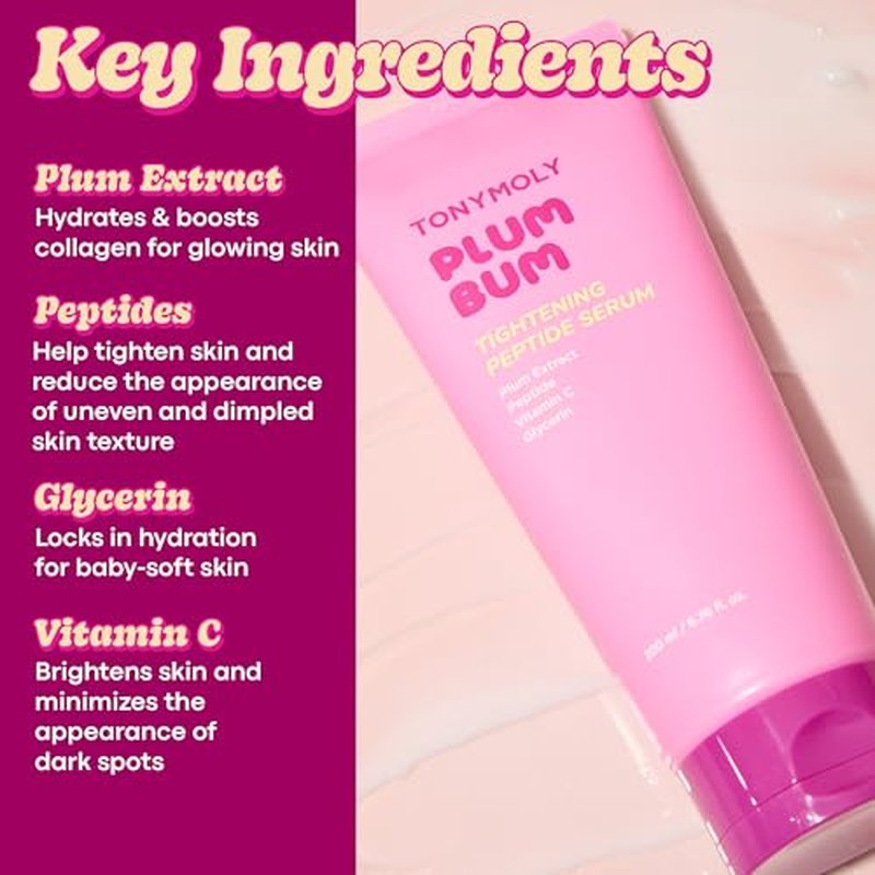 TONYMOLY Plum Bum Tightening Peptide Serum - Firming & Hydrating