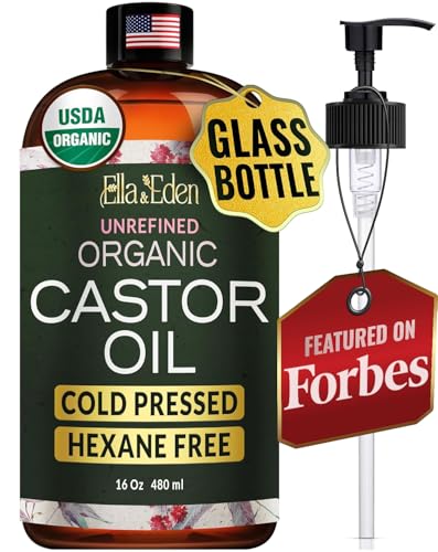 Organic Castor Oil 16oz - Cold-Pressed Hair Growth & Skin Care