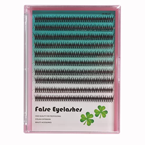 12D Fishtail Cluster Lashes 8-14mm Black Individual Extensions