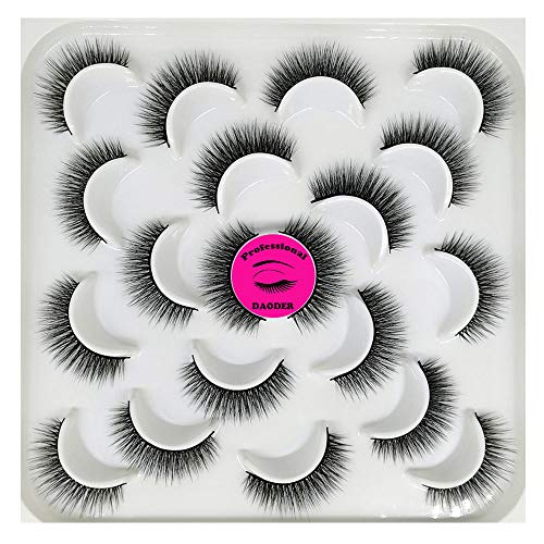 DAODER Faux Mink Lashes 10mm Natural Short 10 Pairs