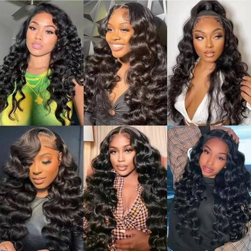 #1B Loose Deep Wave Human Hair Bundles 26" 3-Pack