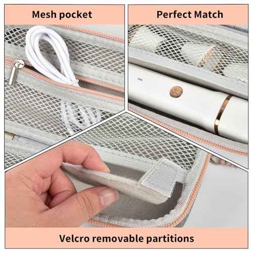 ALKOO Case for Risina Women's Bikini Trimmer & Electric Razors- Travel Holder for Pubic Hair Trimmer, Lady Shaver, Intimate Grooming Tools & Accessories, Storage- Blue (Box Only)