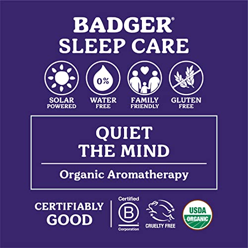 Badger - Sleep Balm, Lavender & Bergamot, Natural Sleep Balm, Scented Relaxing Balm for Children and Adults, Calming Night Balm, Organic Sleep Balm, 2 oz