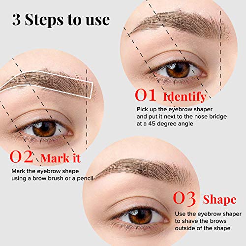 KISS NEW YORK Eyebrow Razor Trimmer Facial Hair Shaper Remover, Multipurpose Exfoliating Dermaplaning Dermaplane Shaving Tools for Men & Women 5 Count (Pack of 2)