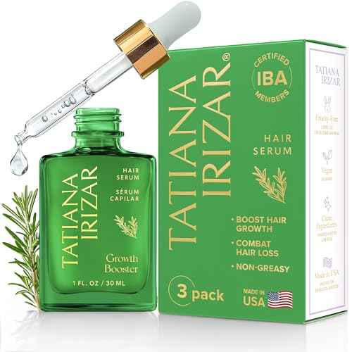 Hair Serum for Hair Growth Serum Women Made in USA - 3 Pack Scalp Serum for Hair Growth Non-Greasy Rosemary & Amla Hair Care Vegan 1 Oz Hair Loss Treatment for Women Regrowth Treatment