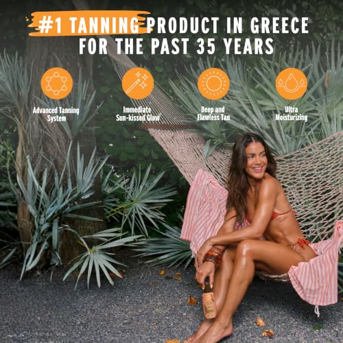Carroten Turbo Tan Intensifier - Tanning Primer with Wipe, 5 oz, Deep Bronze