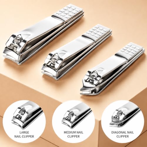 12-Piece Stainless Steel Manicure Set with Travel Case