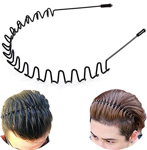 Metal Hair Band Non-Slip Headband for Men & Women Sports