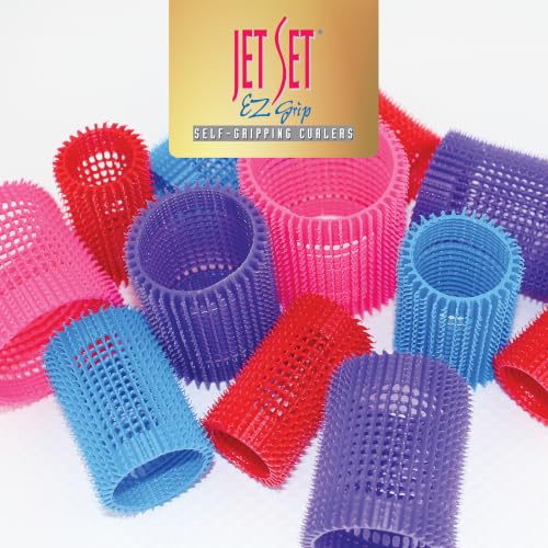 Olivia Garden Jet Set EZ Grip Self-Gripping Hair Curlers for Styling & Perming