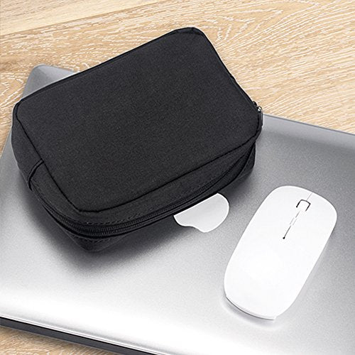 Electronics Accessories Organizer Bag - Small Black Case