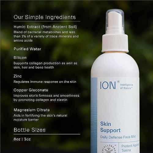 ION* Intelligence of Nature Skin Support Face Mist Hydrating Spray - Refreshing Facial Mist Spray for Daily Use, Travel Size, Vegan Friendly Formula for Women & Men - 3.4 fl oz (Pack of 1)