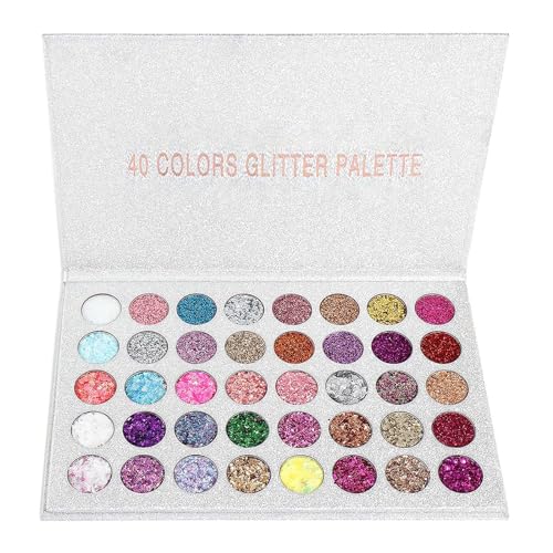 40 Colors Glitter Gel Set - No Glue, Quick-Dry Formula