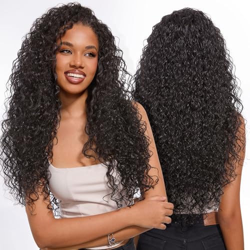 Frodio Curly Half Wig - 26 Inch Glueless Drawstring Wig