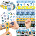 Tornado Party Favors Set - 24 Slap Bracelets & 36 Tattoos