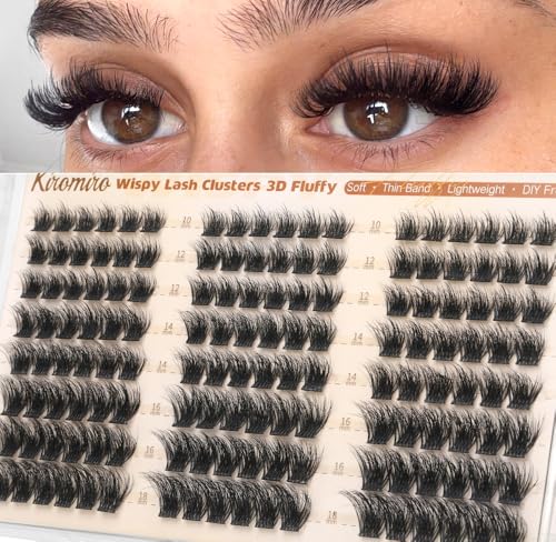Kiromiro Fluffy Lash Clusters - 10-18mm DIY Eyelash Extensions