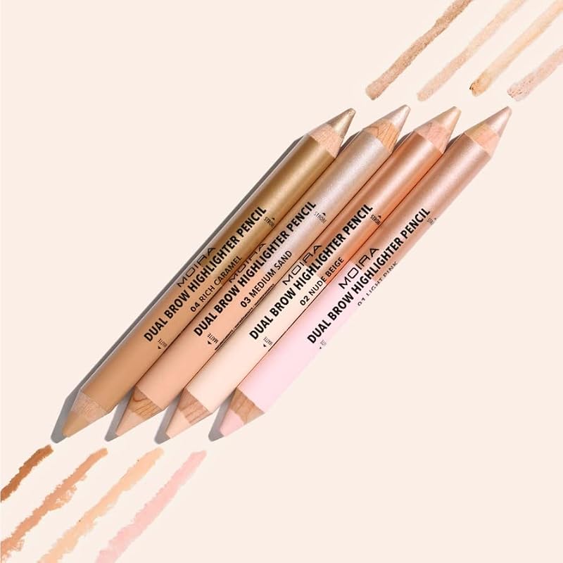 Moira Dual Brow Highlighter Pencil - Light Pink 001