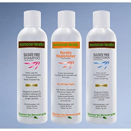 TRIPLE CARE KIT KERATIN REPLENISHER, SULFATE FREE SHAMPOO & CONDITIONER Important To maintain keratin treatments for longer period and great looking hair.