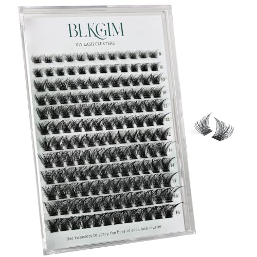 Lash Clusters DIY Eyelash Extensions 144 Pcs D Curly 0.07mm