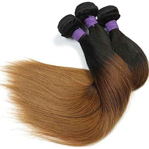 26 Inch Brazilian Virgin Ombre Hair Silky Straight Hair One Bundle Weave Unprocessed Virgin Human Hair Extensions T1B/4/30