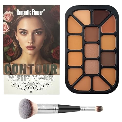 15-Shade Contour Palette - Matte & Shimmer Makeup Kit
