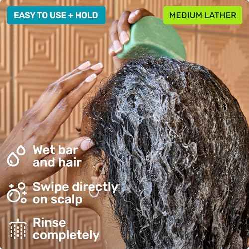 Ethique Beauty Curl-Defining Shampoo & Conditioner Bar Set for Thick, Curly Hair with Shea Butter - Plastic-Free, Vegan, Cruelty-Free - 2 Pack