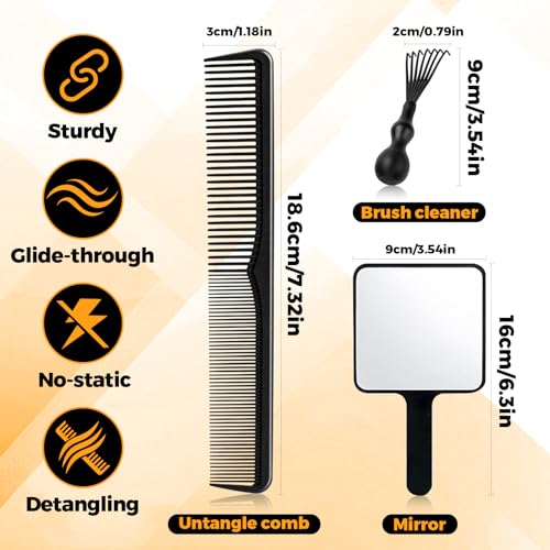 360 Wave Kit for Men - 3 Brushes, Durags, Pomade & Oil