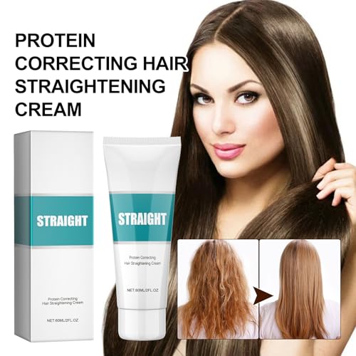 Protein Hair Straightening Cream - Smoothing & Frizz Control (2 x 1oz)