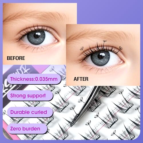 Butterfly Pre-Glued Lash Clusters - No Glue Needed