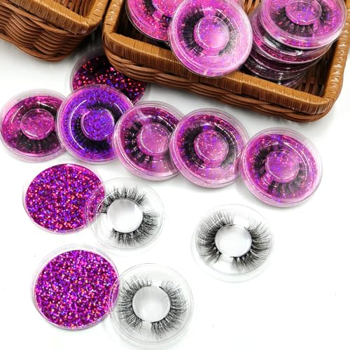 20 Pairs False Lashes 3D Volume Natural Look Wispy Fluffy