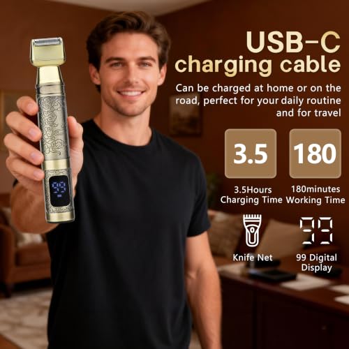 GSKY 3-in-1 Body Hair Trimmer & Groomer IPX7 Waterproof