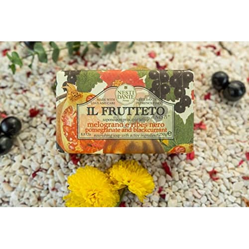Nesti Dante Nesti dante il frutteto nourishing soap - pomegranate and blackcurrant, 8.8oz, 8.8 Ounce