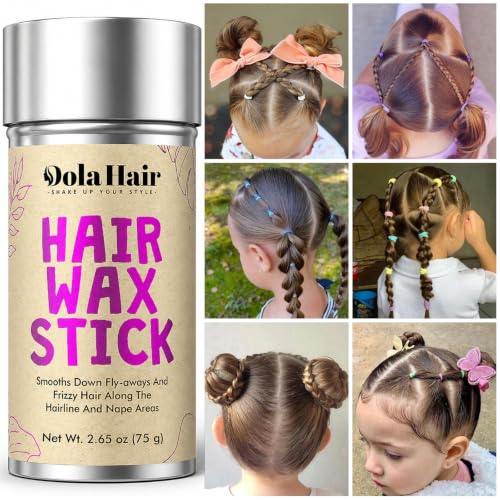 Dolahair Hair Wax Stick 1 Pack for Flyaway Control and Styling - Kids & Women