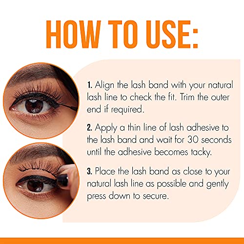 DUO Strip Lash Adhesive - Dark Tone, Waterproof Lash Glue for Eyelash Clusters, Long Lasting Wear, 0.18 oz