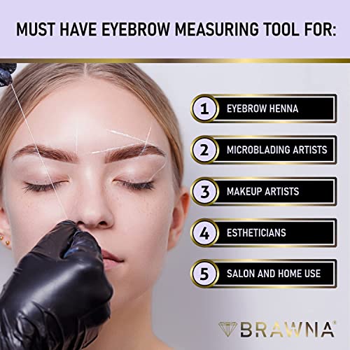 BRAWNA Pro PMU Mapping Kit for Eyebrows & Lips