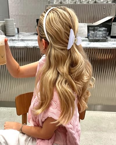 Polka Dot Headband & Claw Clip Set - 6 Piece Hair Accessory Pack