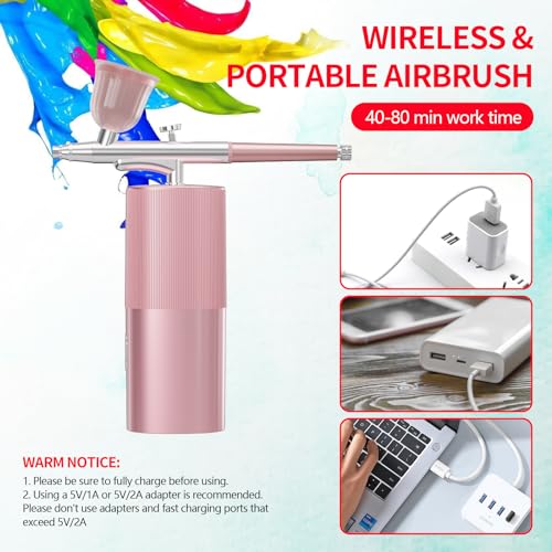 Airbrush Kit with USB Charging & 0.3mm Nozzle