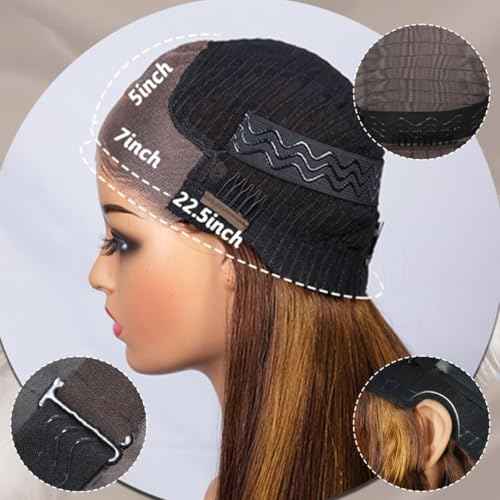 7x5 Highlight Ombre Lace Front Wig Human Hair 200% Density Brown Highlighted Wig Human Hair 26 Inch Highlight wigs human hair glueless wear and go Pre Plucked With Baby Hair Highlight Wig for Women