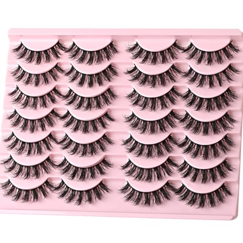 FARRED Fluffy Lashes 16mm Wispy Cat Eye - 14 Pairs