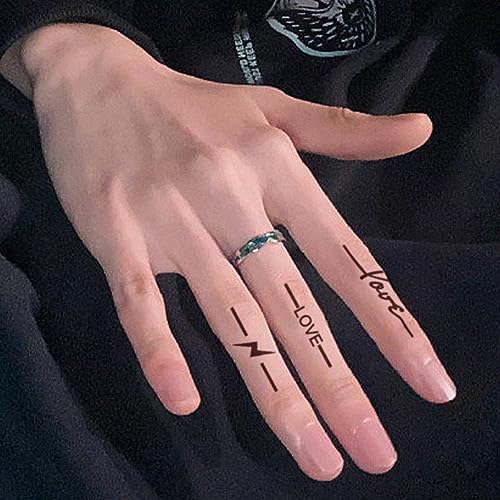 INKARTLINK Tattoo Tech, 16 Sheet Small Semi Permanent Tattoo, Temporary Tattoos, Last 1-2 Weeks, Waterproof, Realistic Look, No Adhesive, No Reflection (2¡¿3inch Small Meaningful Design)