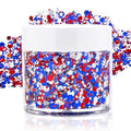 Red White Blue Patriotic Face Glitter Gel for Kids & Adults