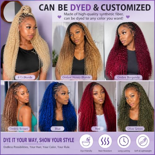Surrku 16 Inch Blonde Human Crochet Hair - Burmese Curly Deep Wave
