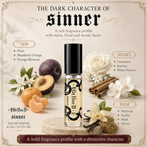 Kat Von D Sinner Mini Edp Perfume for Women 0.15oz - Sultry, Bold Fragrance
