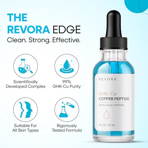 GHK-Cu Copper Peptide Serum for Face & Scalp - 1 fl oz