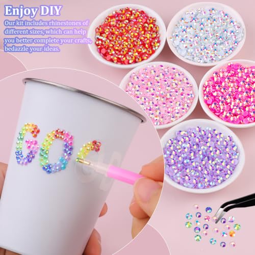 TINKRSTUFF Jelly AB Rhinestones Kit 50,000pcs 3mm for Jewelry & Crafts
