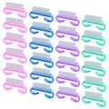 24 Pack Handle Grip Nail Brushes for Fingernails & Toes