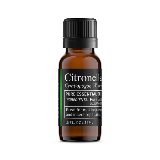 Lisse Citronella 100% Pure Essential Oil - Batch Tested & Third Party Verified - Premium Quality You Can Trust (0.5 Fl Oz)