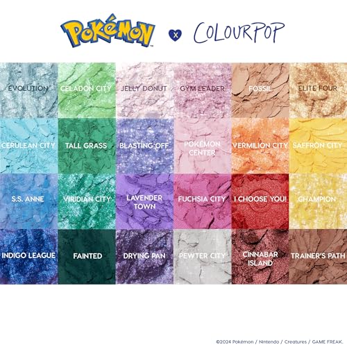 ColourPop x Pokémon Pallet Town 24-Color Eyeshadow Palette