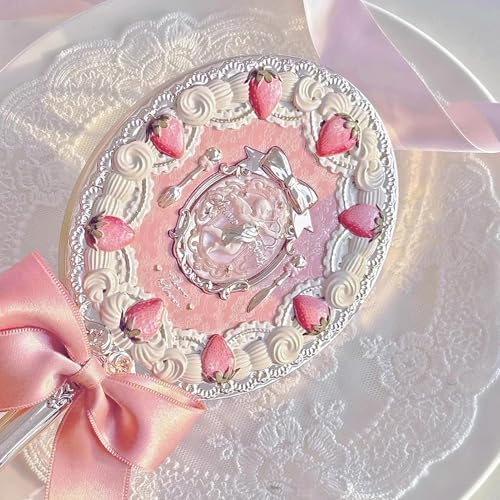 Flower Knows Strawberry Cupid Hand Mirror Pink