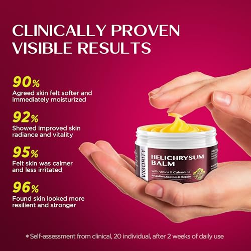 Vigority Helichrysum Balm: Restorative Cream with Arnica & Calendula - Moisturizes & Revitalizes Face & Body (2-Pack(6.8 oz - Original))