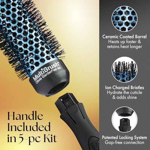 Olivia Garden MultiBrush - Non-Electrical Detachable Thermal Brush with Ceramic Barrel